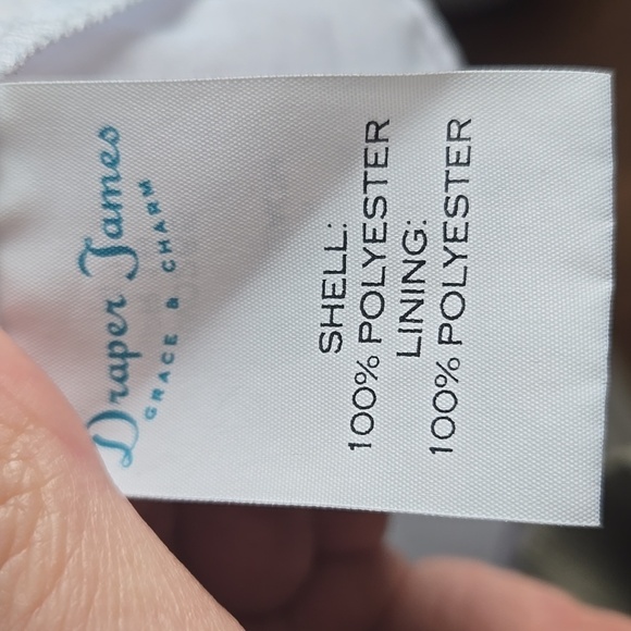 Draper James-Swiss Dot Flutter Sleeve Top in Willow White Multi-Size Large - Picture 11 of 17